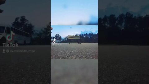 Kickflip BS Noseslide on the Bench at the School