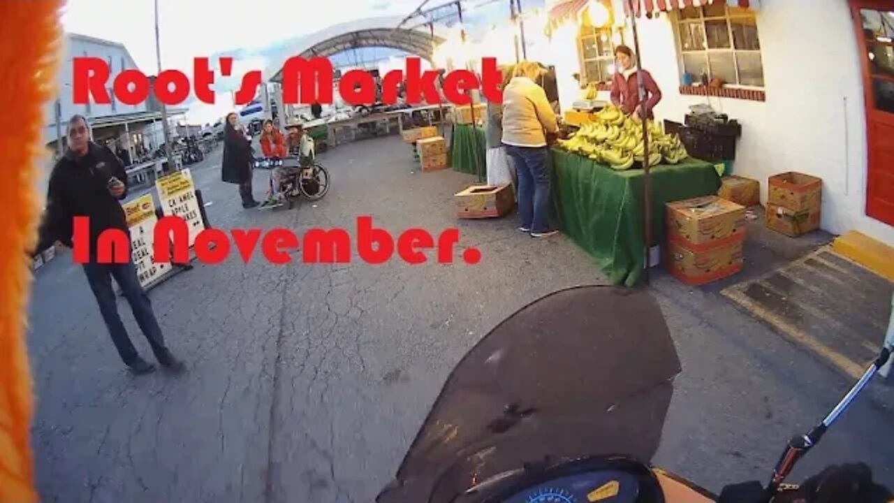 A cold November ride to Roots Market. And a quick blast on my Honda PCX150