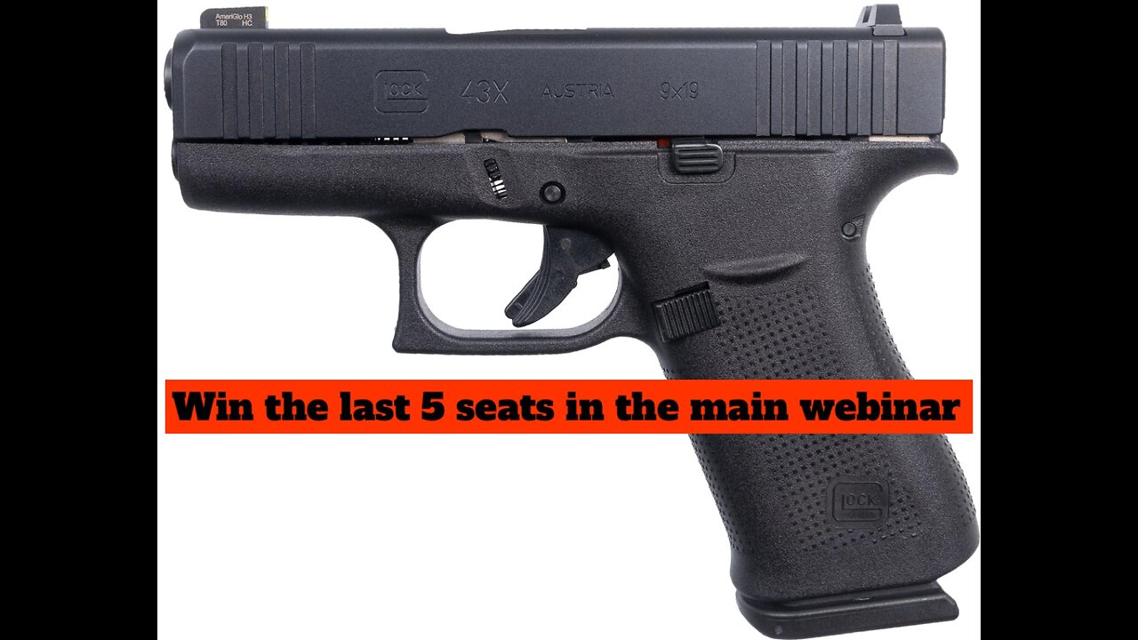 GLOCK G43X AMERIGLO MINI #2 FOR THE LAST 5 SEATS IN THE MAIN WEBINAR