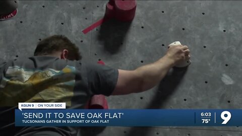 Protecting Oak Flat: Tucsons gather at local climbing gym to spread awareness