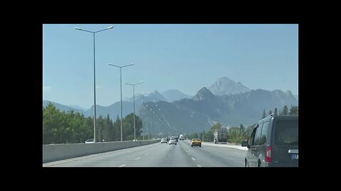 Turkey: Driving to Tekirova from Antalya (Raw Video)