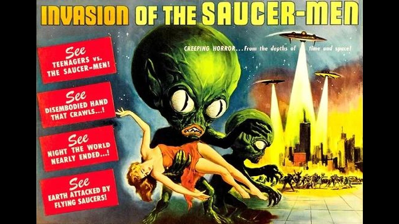 INVASION OF THE SAUCER MEN 1958 Aliens Invade Small Town & Take on Teenagers FULL MOVIE in HD