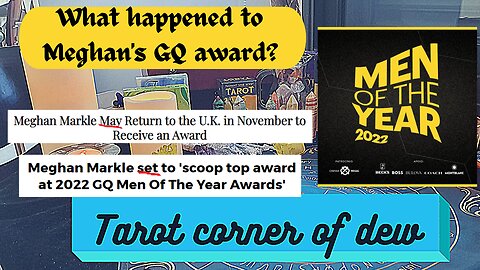 What happened to Meghan's GQ award? Is NOT getting it affecting her?