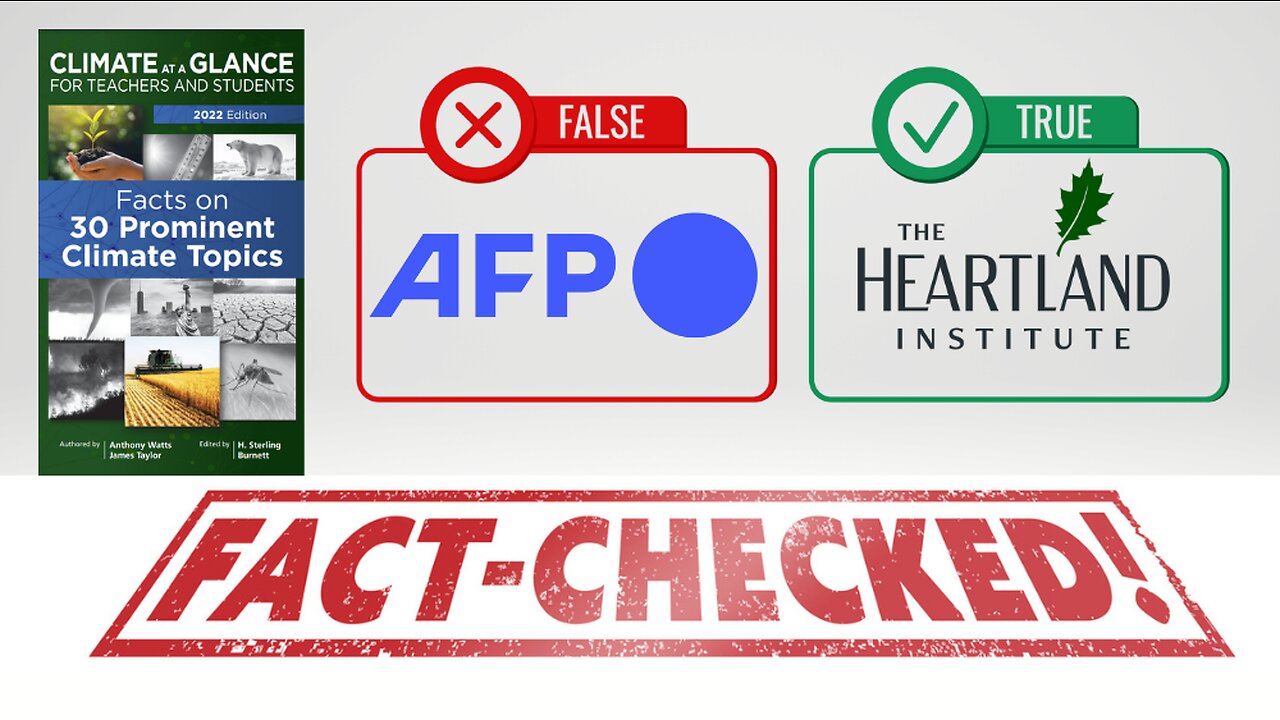 Fact Checking AFP's Fake Climate Fact Check