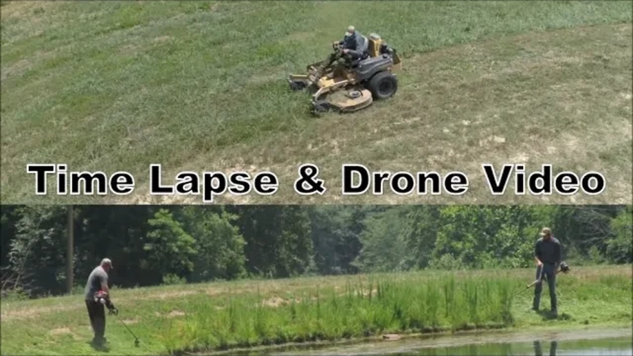 Zero turn action! Time Lapse Drone shots & more