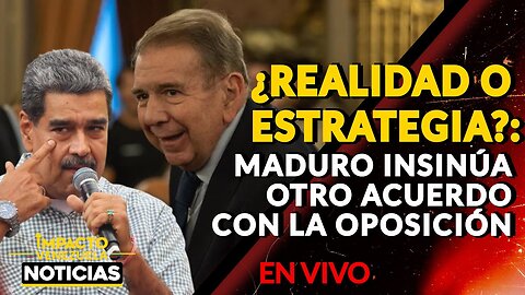 🇻🇪 ¿REALIDAD O ESTRATEGIA?: Maduro insinúa otro acuerdo con la oposición