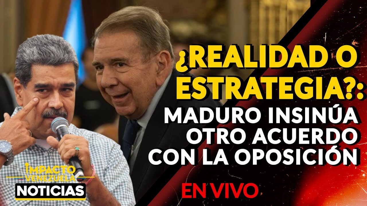 🇻🇪 ¿REALIDAD O ESTRATEGIA?: Maduro insinúa otro acuerdo con la oposición