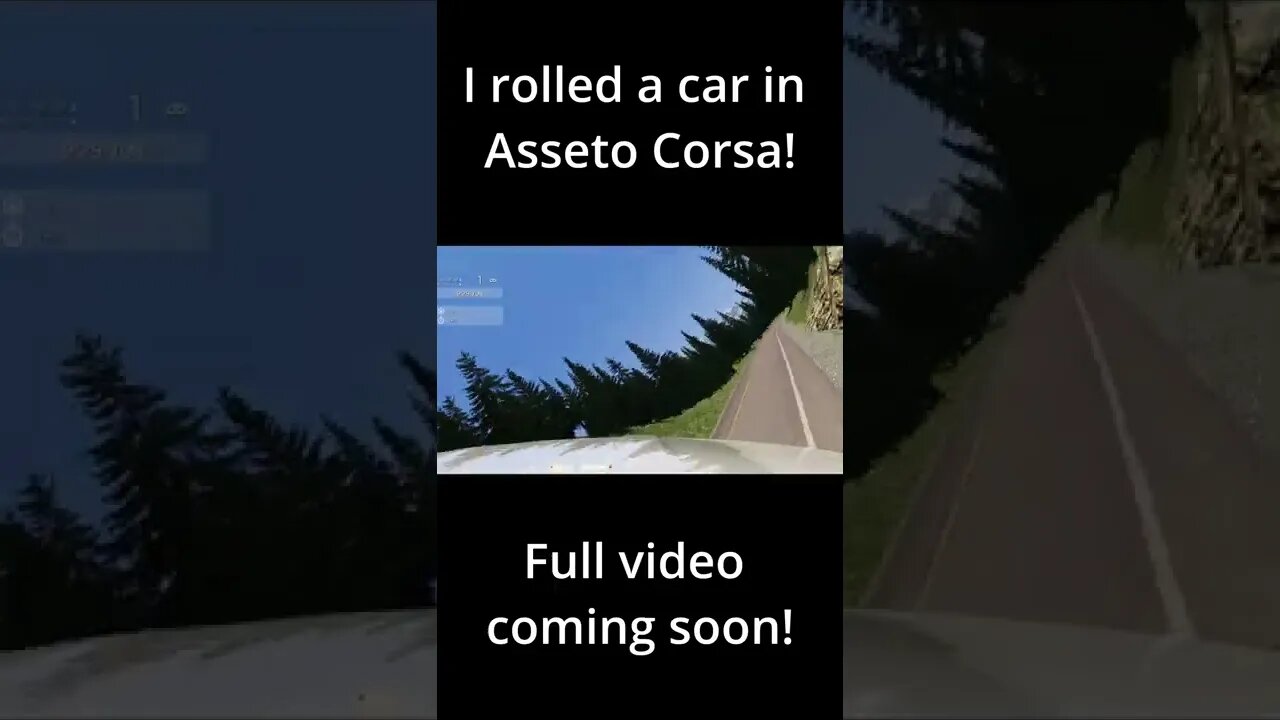 I rolled a car in Asseto Corsa!