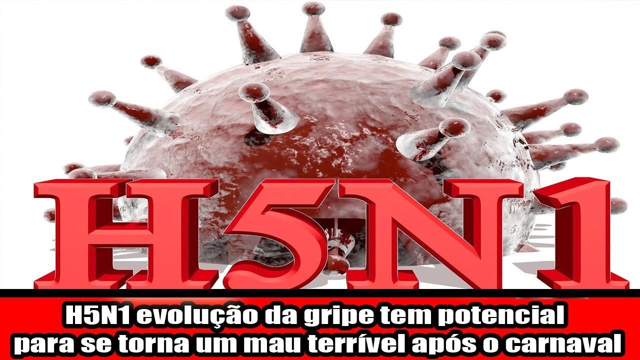 H5N1 evolução da gripe em potencial para se torna um mau terrível após o carnaval