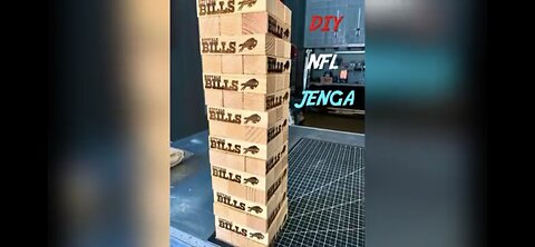 DIY NFL Jenga Game