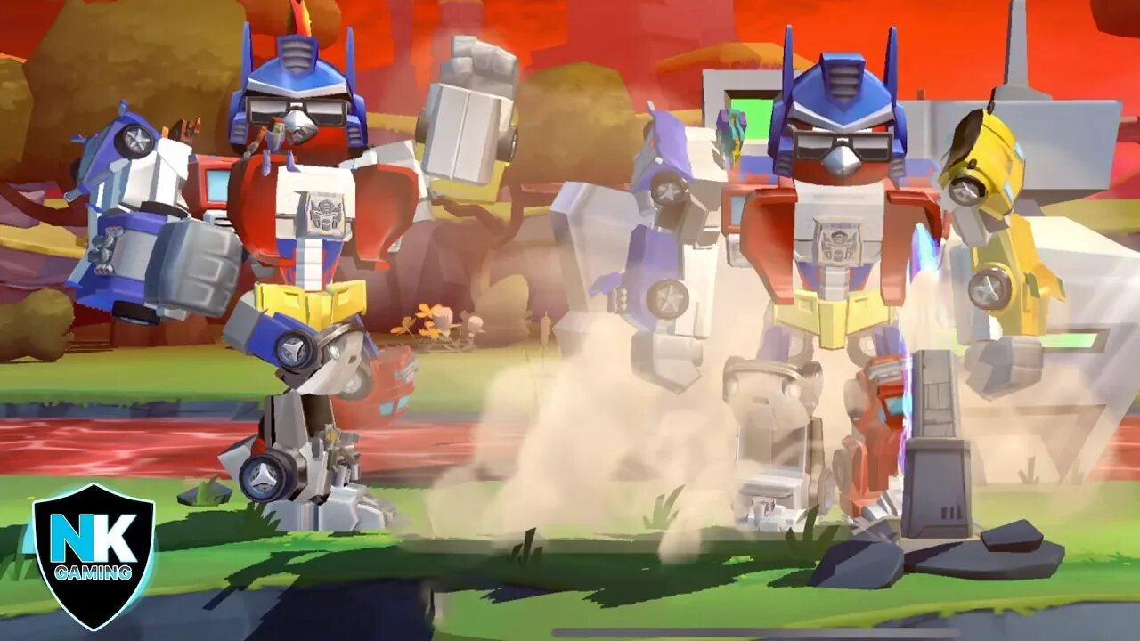 Angry Birds Transformers 2.0 - Preview Of New Character Optimus Maximus - Max Level With Accessories