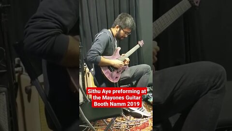 #Sithuaye preforming at the #mayones #guitar booth #namm2019