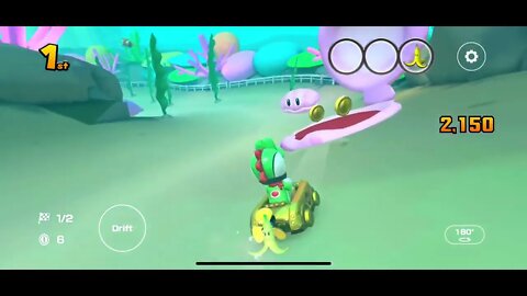 Mario Kart Tour - 3DS Cheep Cheep Lagoon R Gameplay