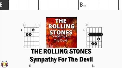 THE ROLLING STONES Sympathy For The Devil - FCN GUITAR CHORDS & LYRICS