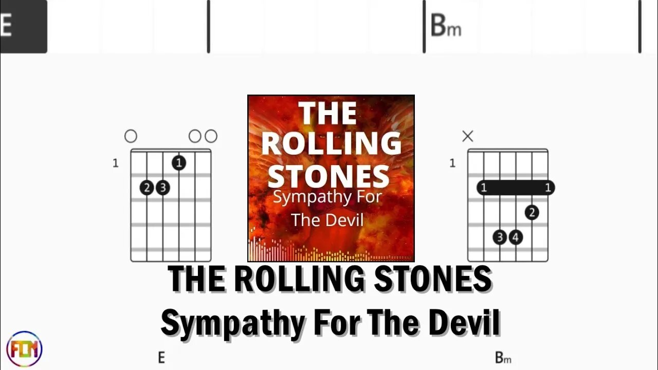 THE ROLLING STONES Sympathy For The Devil - FCN GUITAR CHORDS & LYRICS