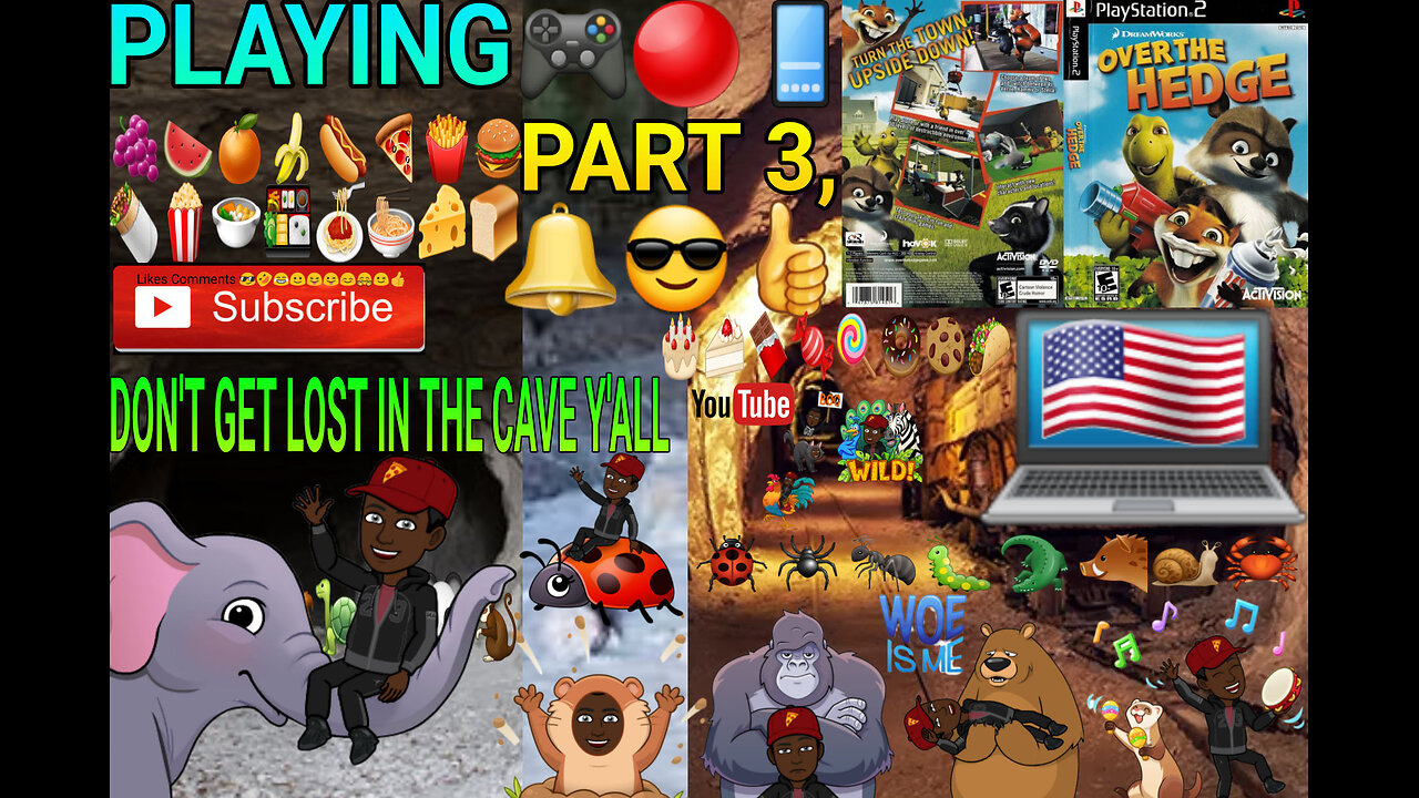 📱🔴🧗_♂️🎮🌄PLAYING🍕🐀OVER🔦🍔THE🥗HEDGE🥕PS2🍗PART 3,💯DON'T🦝GET🐻LOST🐢IN⛰THE🐿CAVE🧗_♀️Y'ALL🐇🔔😎👍