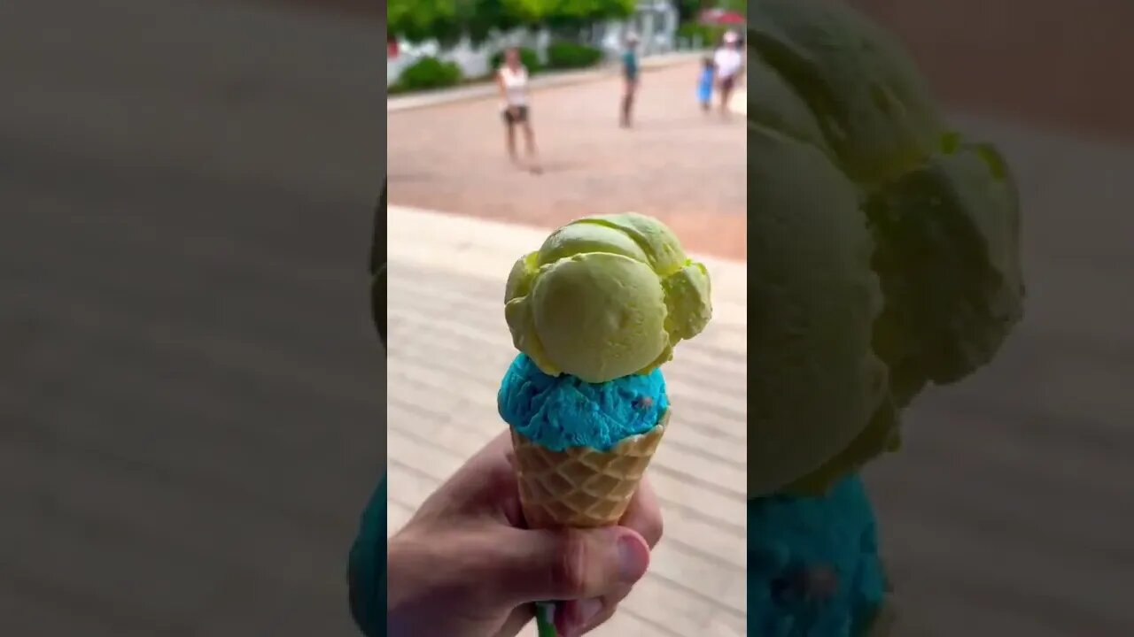 Ukrainian Flag Ice Cream Cone