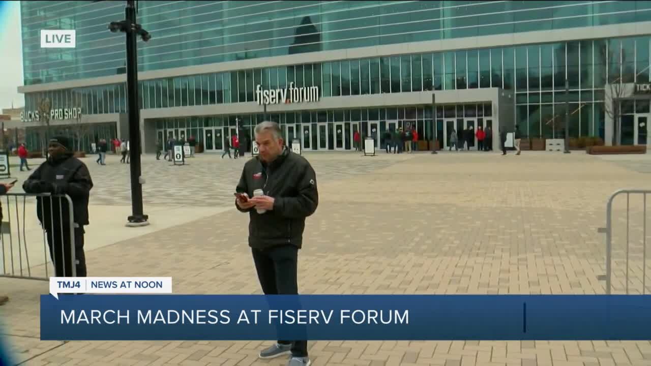 Fiserv Forum hosts Badgers, Raiders as they face off in NCAA tournament