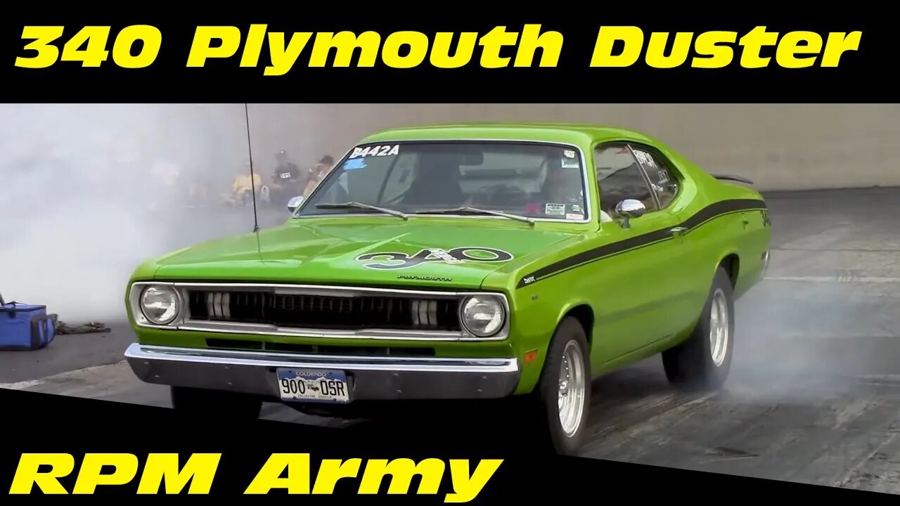 340 Plymouth Duster Drag Racing