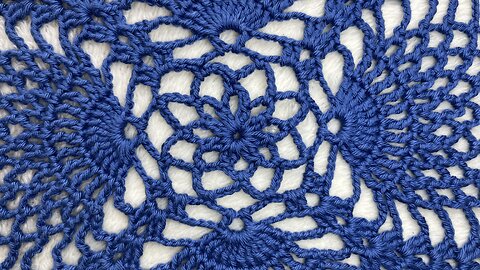 (#C-1121)-(ep.2/4)-Pineapple Crochet Table Center