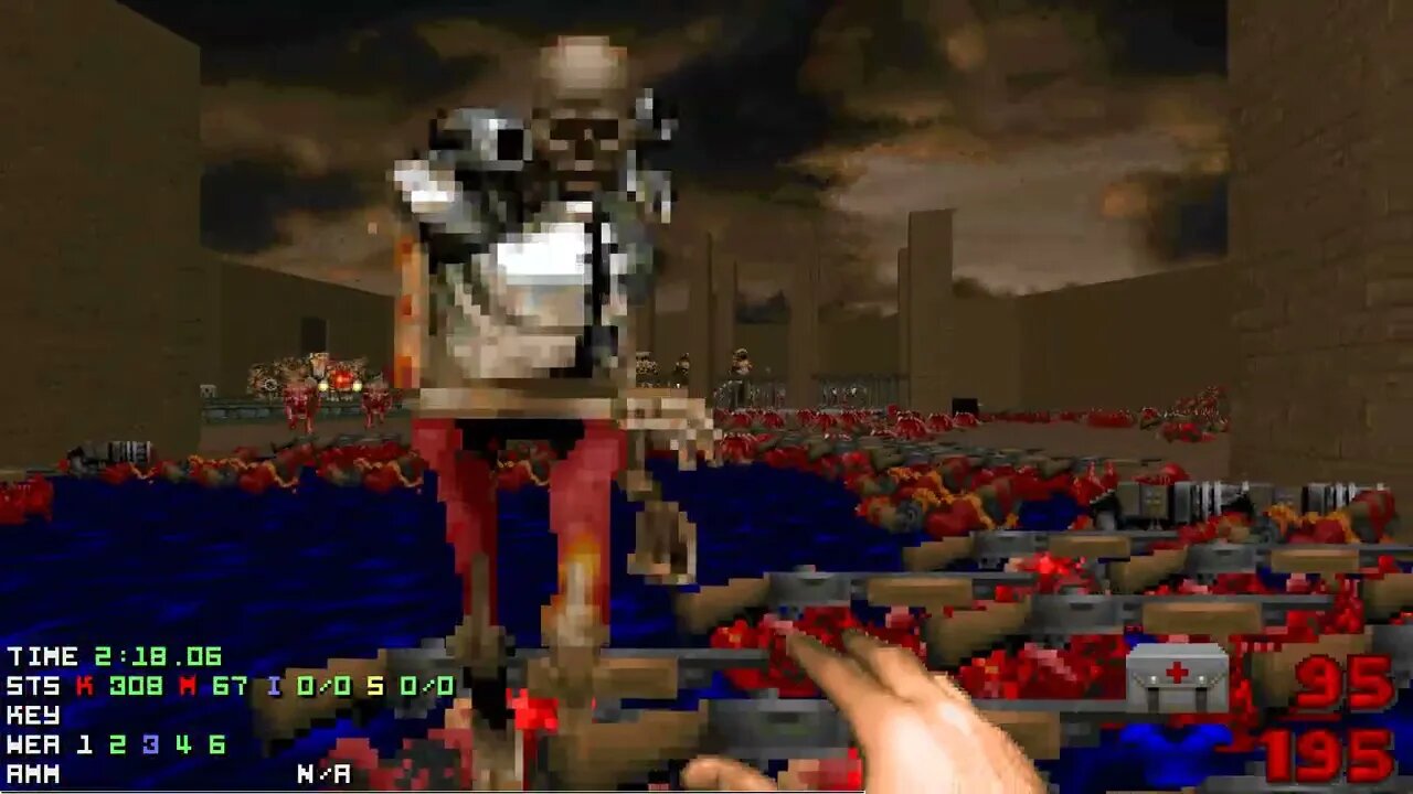 Doom 2 Cybercontrol Level 2 UV with 67% in 3:41