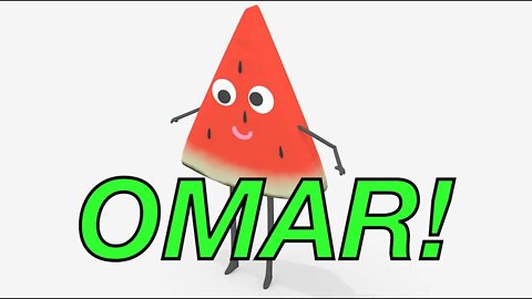 Happy Birthday OMAR! - WATERMELON Birthday Song