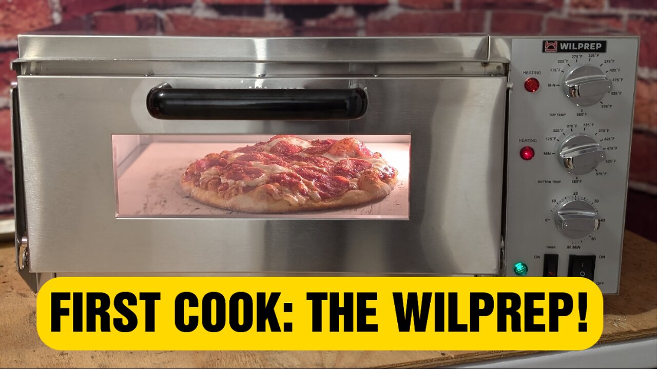 WILPREP 16 IN COUNTERTOP ELECTRIC PIZZA OVEN,...First Cook with a Real Pizza!