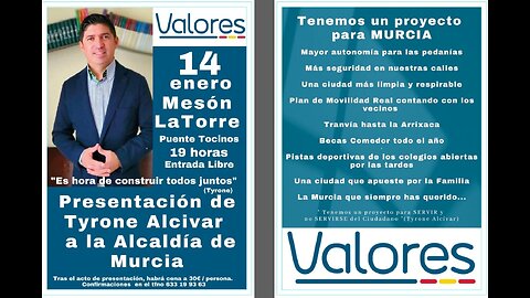 CANDIDATO POR VALORES A LA ALCALDIA DE MURCIA