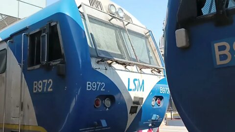 #trenesargentinos - varias CSR SDD7 en estación Retiro.