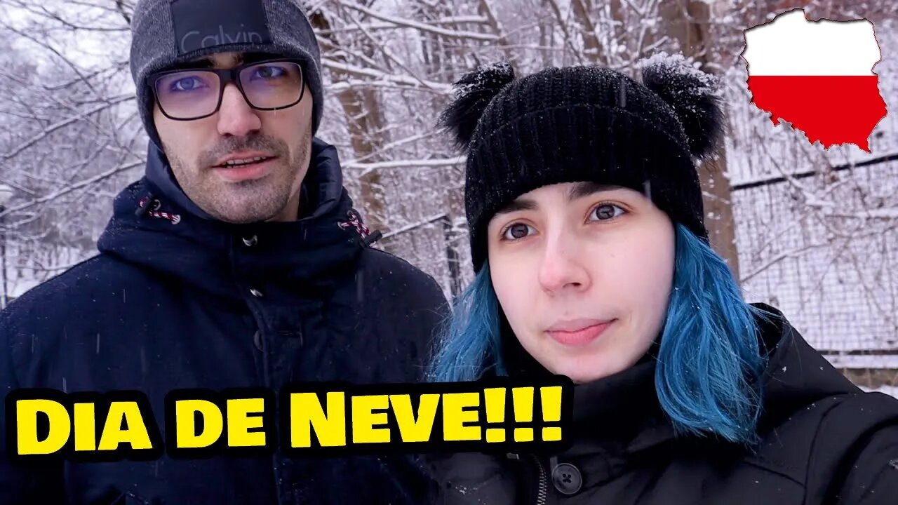 Fizemos um mini boneco de neve | Dia de Neve na Polônia.