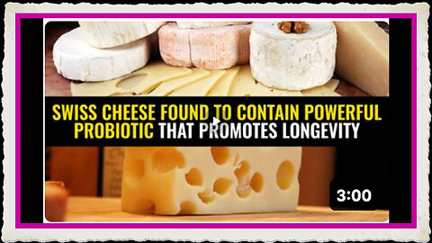 Swiss cheese found to contain powerful probiotic that promotes longevity