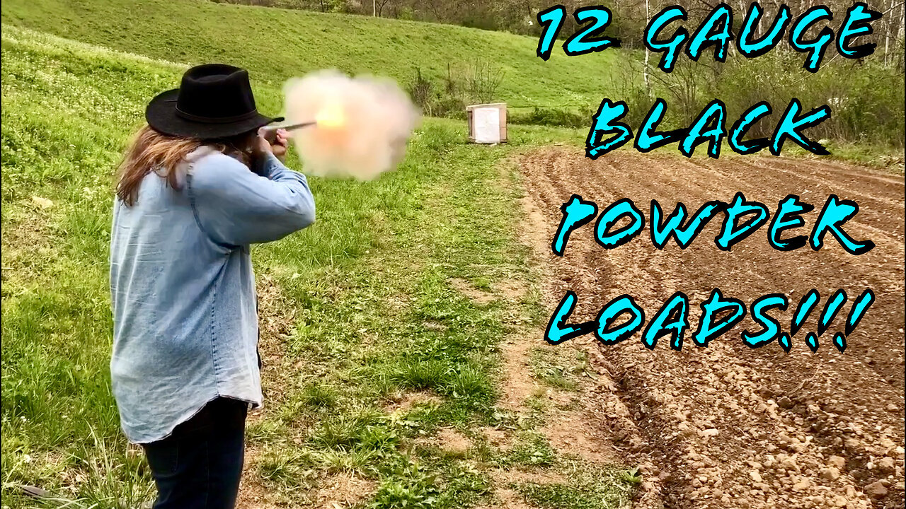 12 Gauge Black Powder Hunting Loads Range Testing!