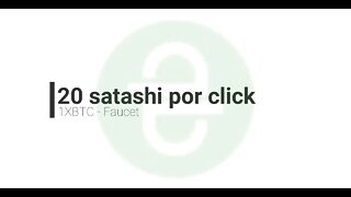 Faucet - 1XBTC - pagando 20 satoshi por tarefa Rev 12 de abril de 2021