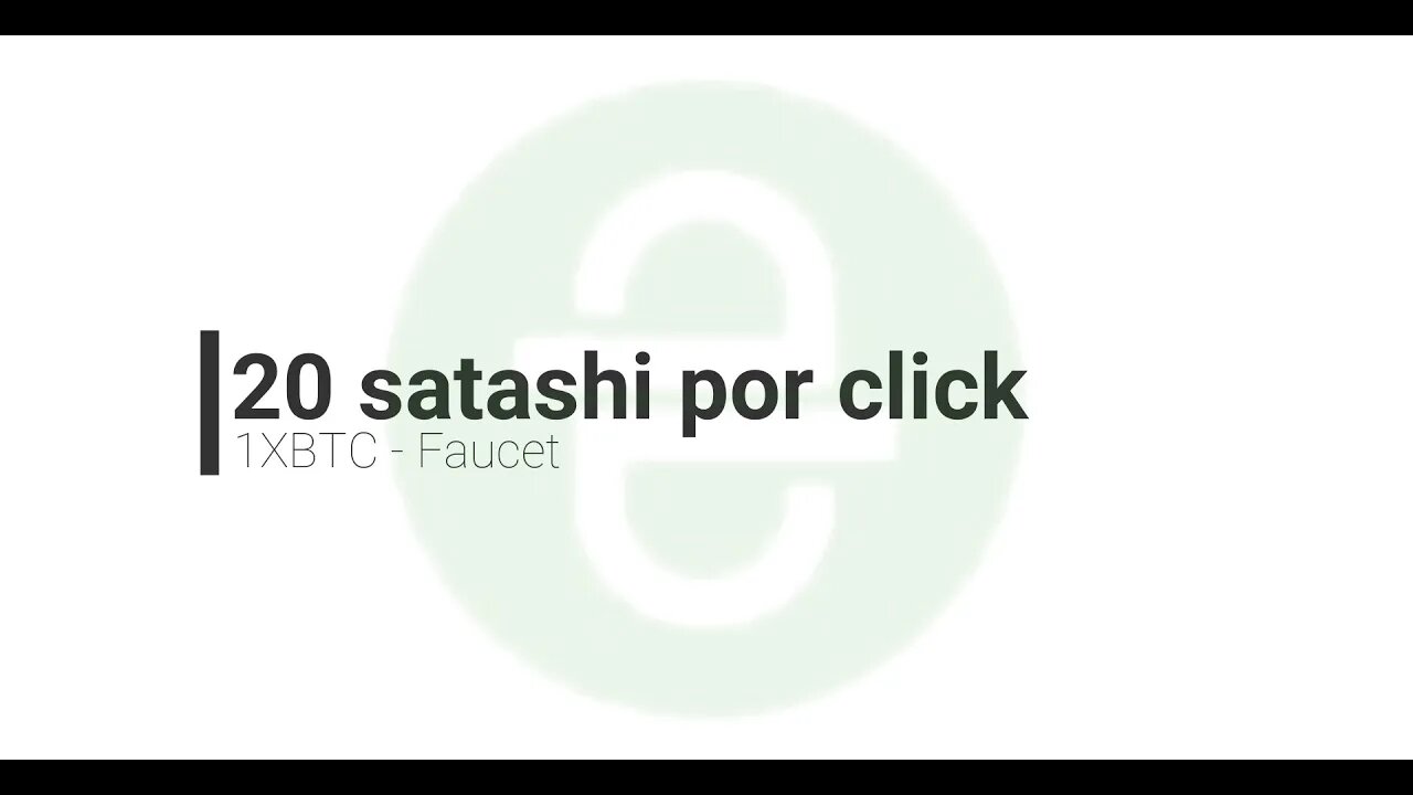 Faucet - 1XBTC - pagando 20 satoshi por tarefa Rev 12 de abril de 2021