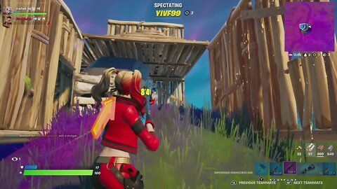 i spectated a victory in fortnite