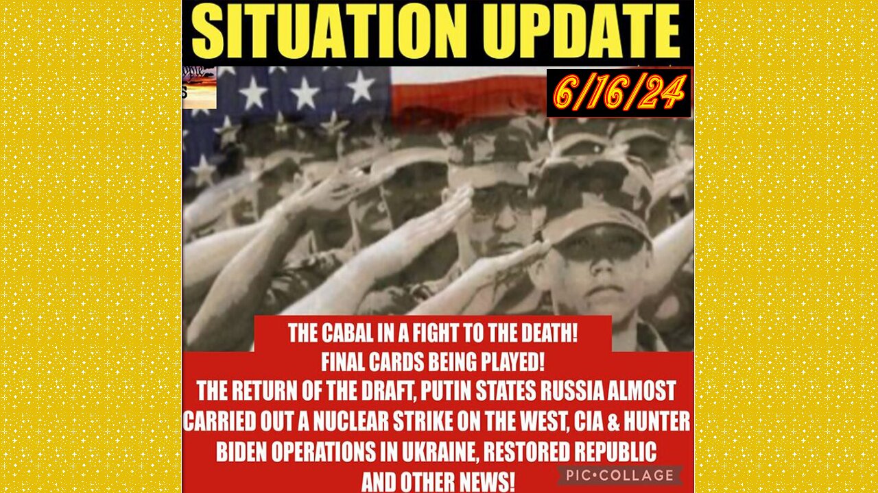 SITUATION UPDATE 6/16/24 - NFauci Testifies To Congress, Nato At War W/Russia, Israel & Hezbollah