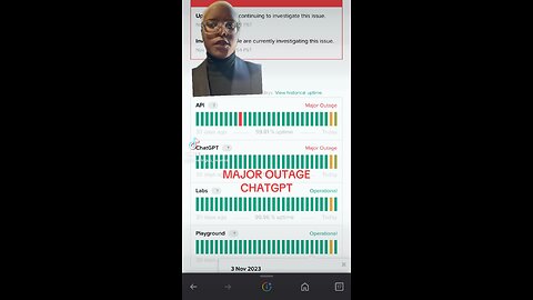 CHATGPT SERVERS OUTAGE