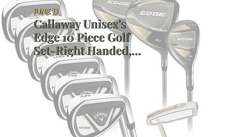 Callaway Unisex's Edge 10 Piece Golf Set-Right Handed, 10525 cm
