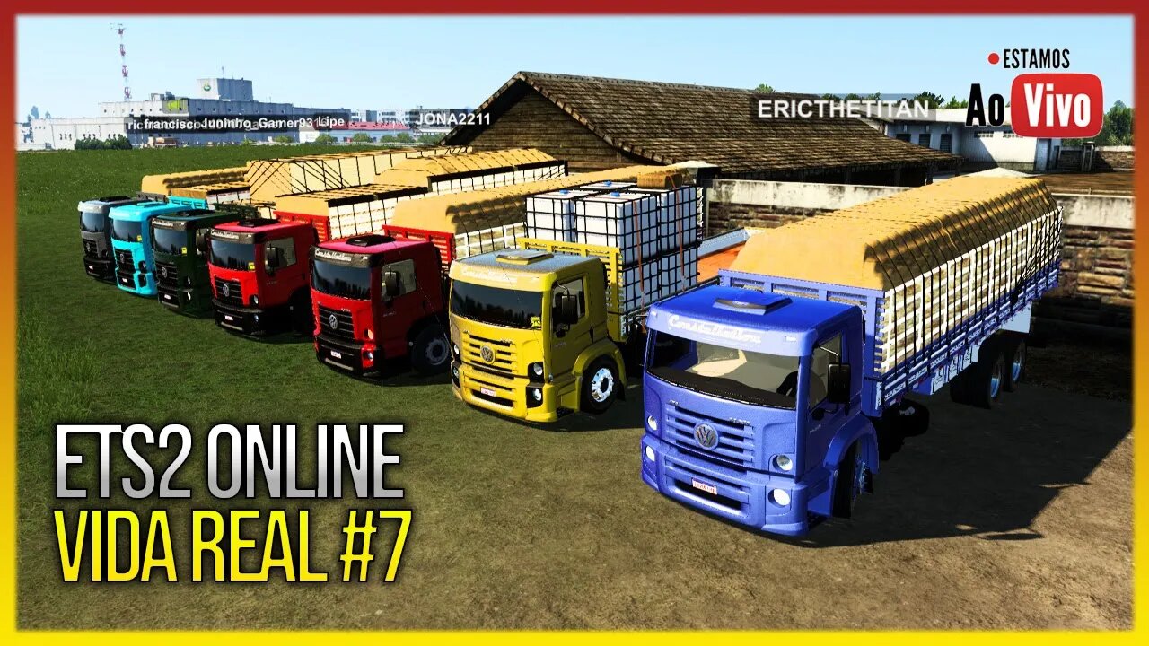 🔴 LIVE - ETS2 VIDA REAL ONLINE #7 ENCONTREI UMA SCANIA 112 PRA REFORMA EURO TRUCK SIMULATOR 2