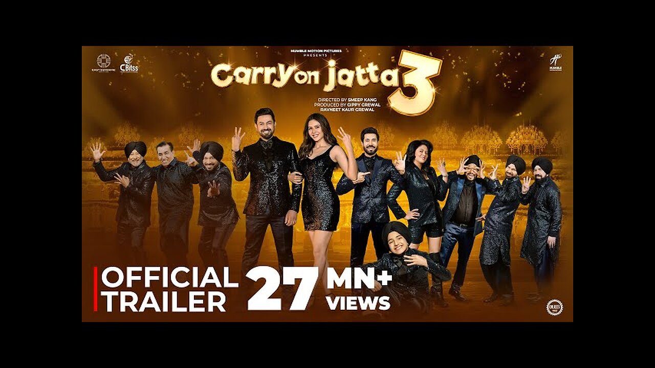 CARRY ON JATTA 3 (Official Trailer) Gippy Grewal | Binnu Dhillon | Sonam Bajwa | Gurpreet Ghuggi