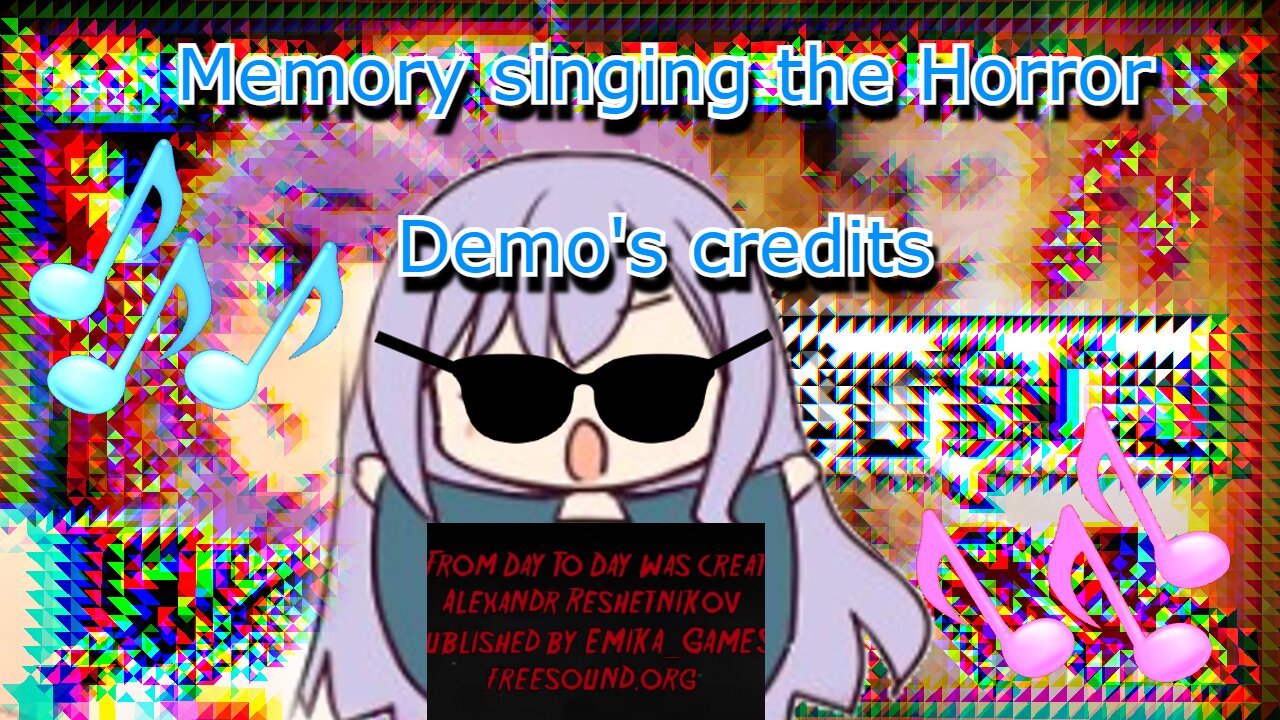 Vtuber Memory singing the credits of the horror game demo - From day to day