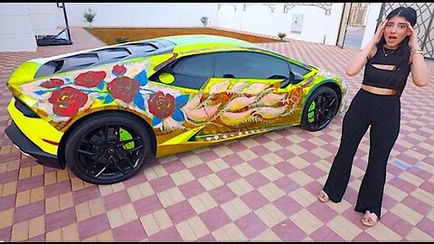 CUSTOM PAINTING MY SISTERS LAMBORGHINI...