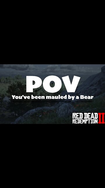 POV You've Been Mauled by a Bear Funny #shorts Red Dead Redemption 2