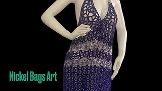 Beach dress cover up - purple