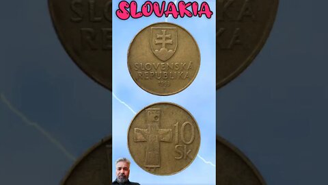 Slovakia 10 Korun 1993.#shorts #education #coinnotesz