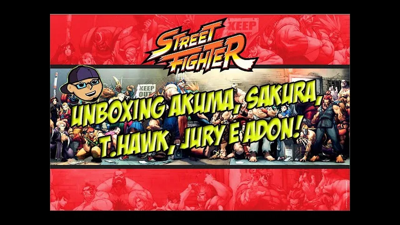 Street Fighter Akuma, Sakura, T. Hawk, Jury e Adon Planeta Deagostini- Unboxing Duplo de Natal-