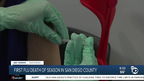 SD County reports first flu death of season