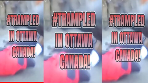 Mounted Police Trample Freedom Protesters in Ottawa Canada