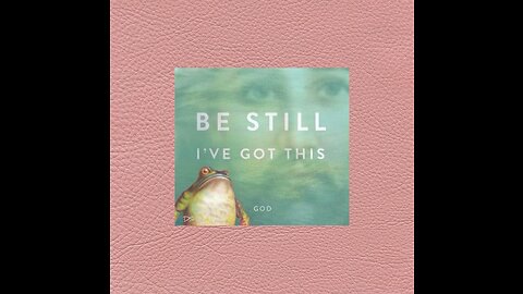 BE STILL