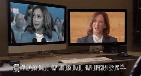 Kamala Harris debating herself